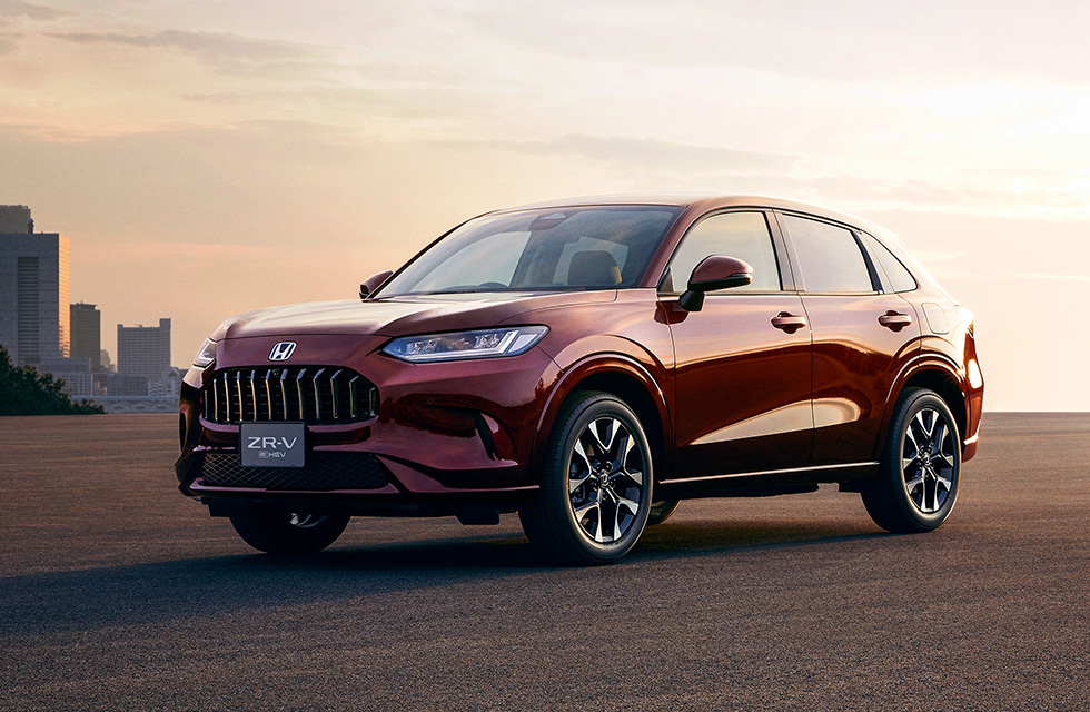 Upcoming Honda ZR-V SUV red color