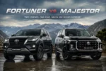 Toyota Fortuner vs MG Majestor SUV comparison front view