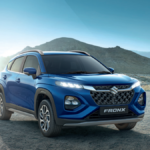 Maruti Suzuki Fronx front profile parked on mountain road
