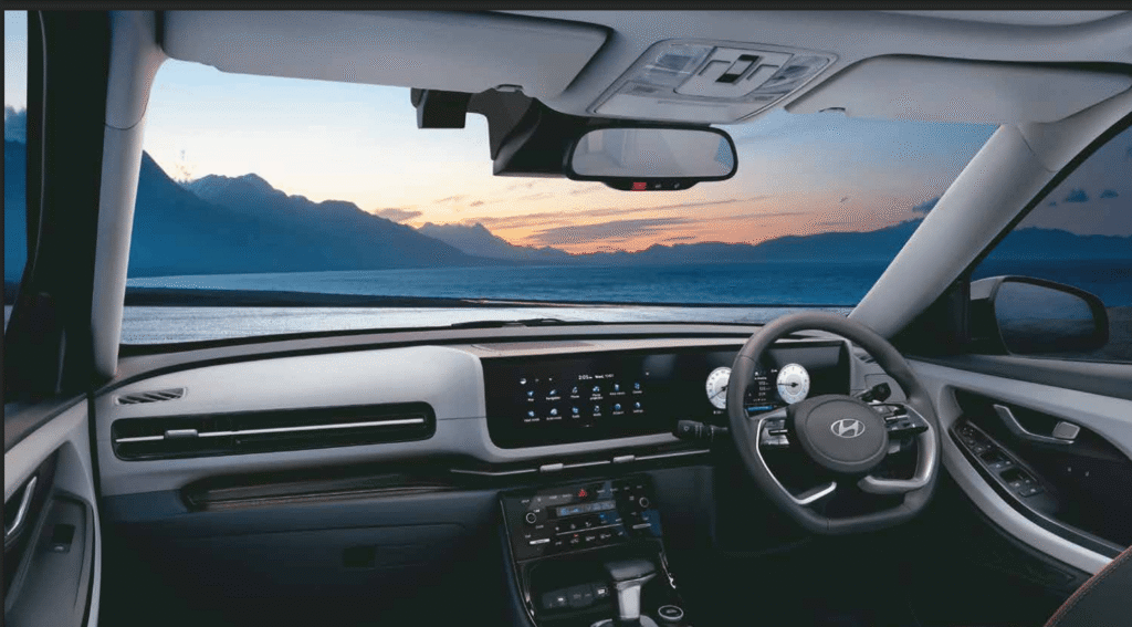 2026 Creta cabin showcasing digital instrument cluster and touchscreen infotainment system