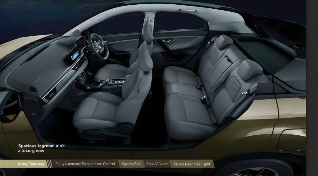 Tata Nexon cabin with spacious seats and premium interior layout