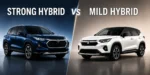 Strong hybrid vs mild hybrid SUVs comparison image