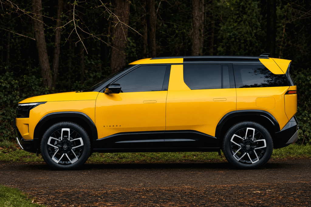 2026 Tata Sierra side profile SUV image