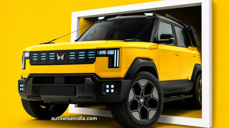 Vision S: This Mini Scorpio From Mahindra Could Become the Next Big SUV Hit Mahindra Vision S yellow SUV concept front side view