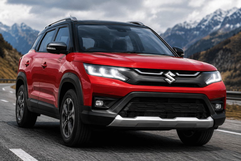 Maruti Suzuki Brezza CNG featured as one of the best and most affordable CNG SUVs in India.