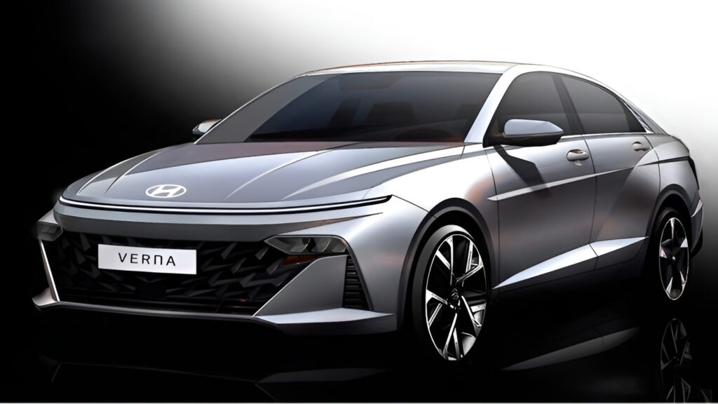 2026 Hyundai Verna Facelift: Price, Features & On Road Price in Lucknow 2023 Hyundai Verna front three quarter view