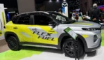 Maruti Suzuki E100 Flex Fuel concept showcased ahead of India’s first E100 flex fuel car launch, announced by Nitin Gadkari.