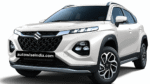 White Maruti & Toyota SUV with sporty front grille and LED DRLs