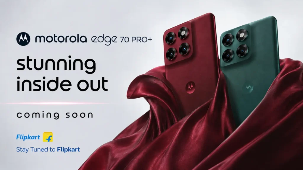 Motorola Edge 70 Pro+ Coming Soon With a Premium Look and Smart Features motorola edge 70 pro plus flipkart teaser