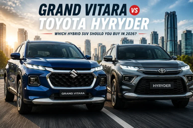Maruti Suzuki Grand Vitara vs Hyryder comparison SUV image